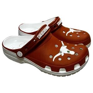 Crocs Classic Clogs University of Texas Longhorns Orange White Unisex Size W8/M6